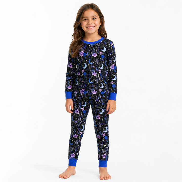 Purple Moonbeam Long Sleeve Two-Piece PJ's