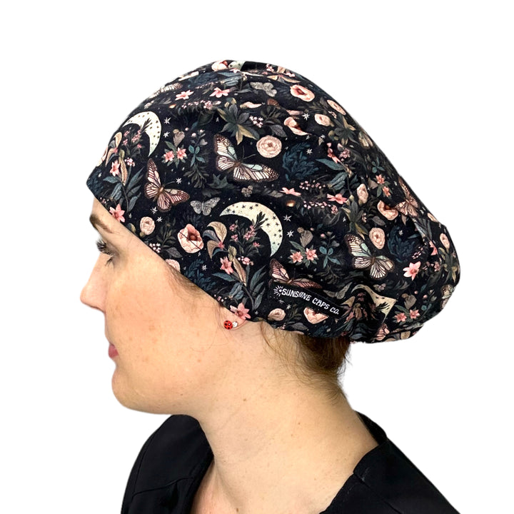 Moon Garden Euro Scrub Cap for Women, by Sunshine Caps Co