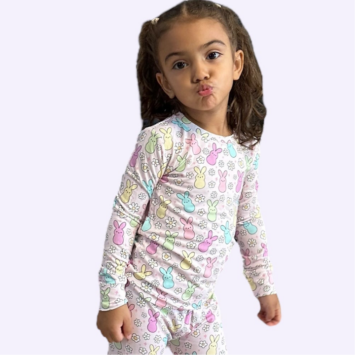 Easter Bunny Long Sleeve Two-Piece PJ's