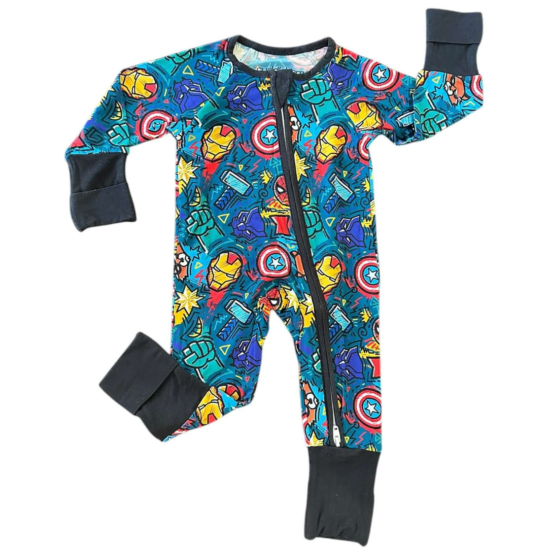 Superhero Bamboo Zipper Sleeper