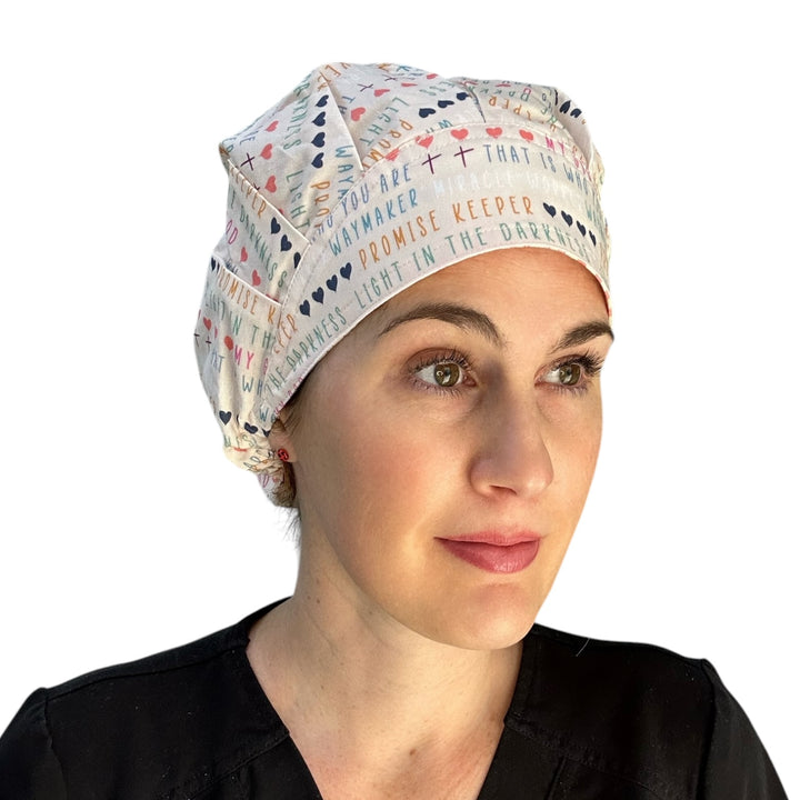 My God- Bouffant Scrub Cap