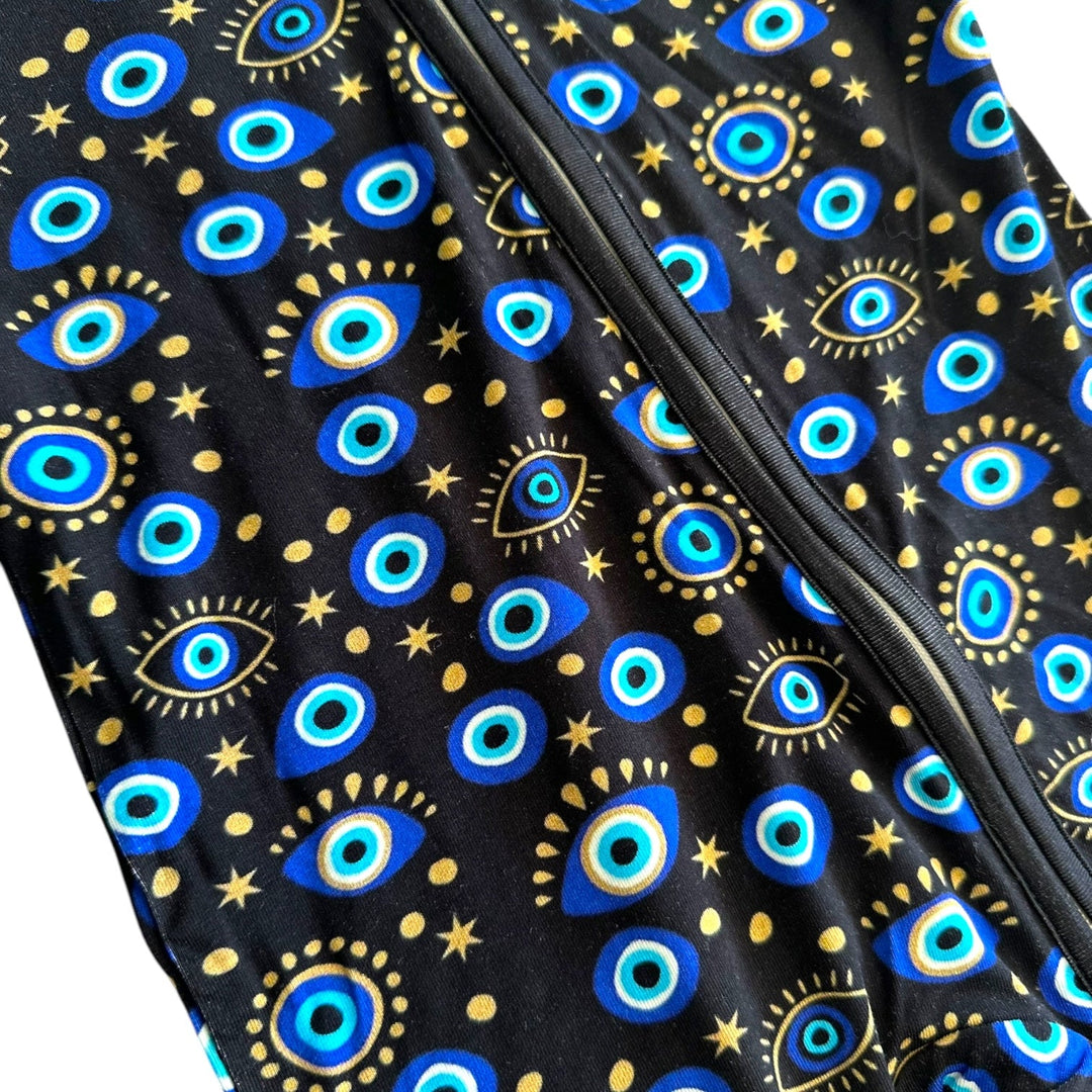 Evil Eye Black Zipper Sleeper