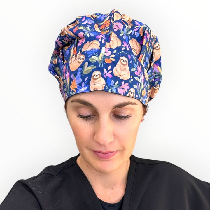 Sloth Whimsy- Bouffant Scrub Cap