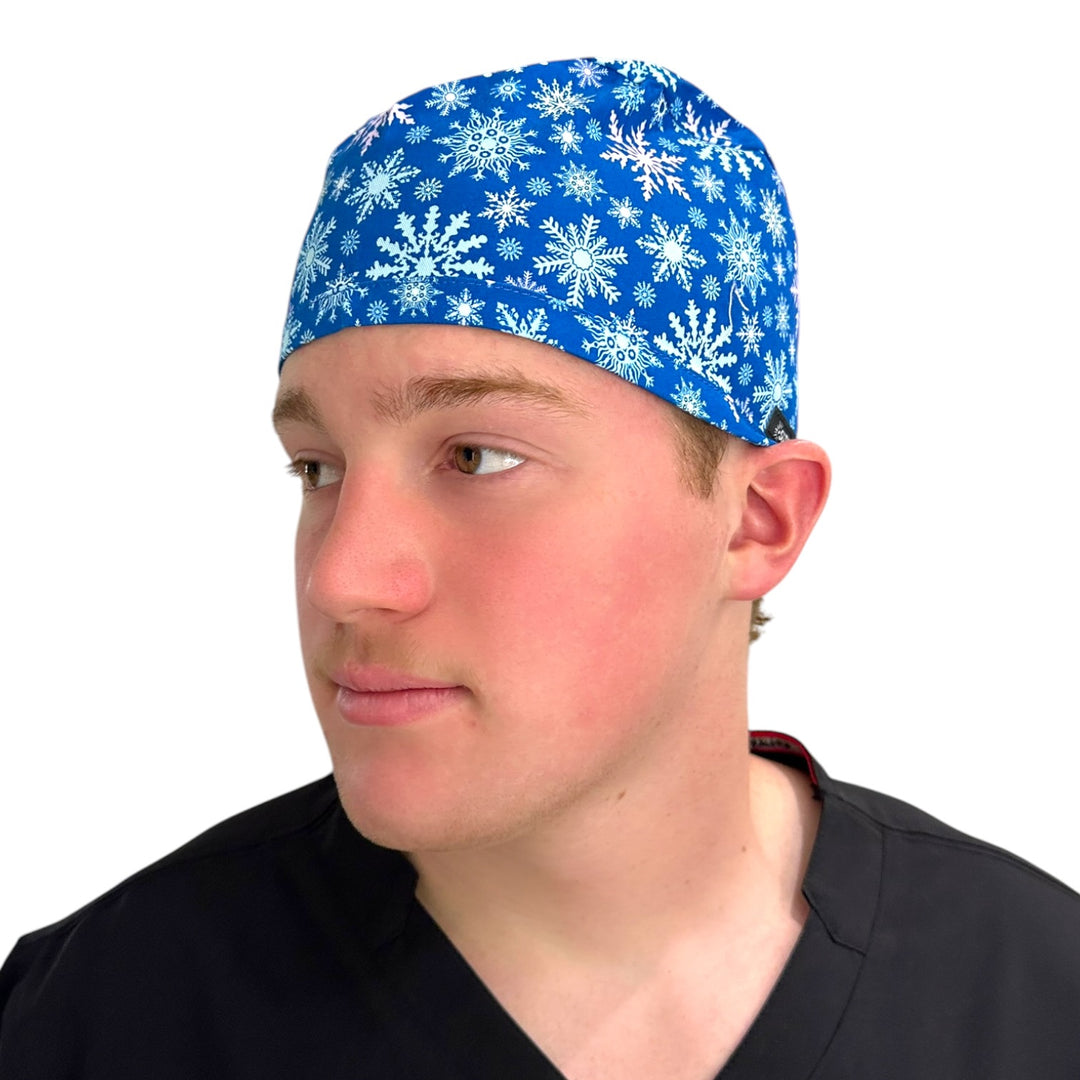 Snowflake- Classic/Men's Scrub Cap