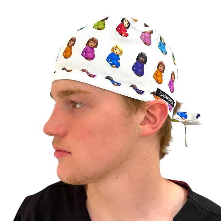 Maternity White Drake-Classic/Men's Scrub Cap
