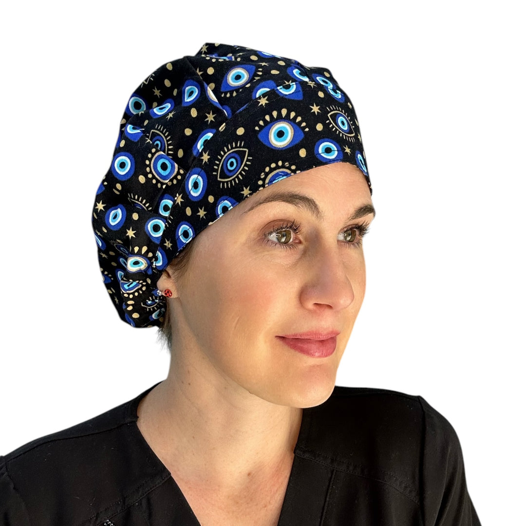 Evil Eye Black- Bouffant Scrub Cap