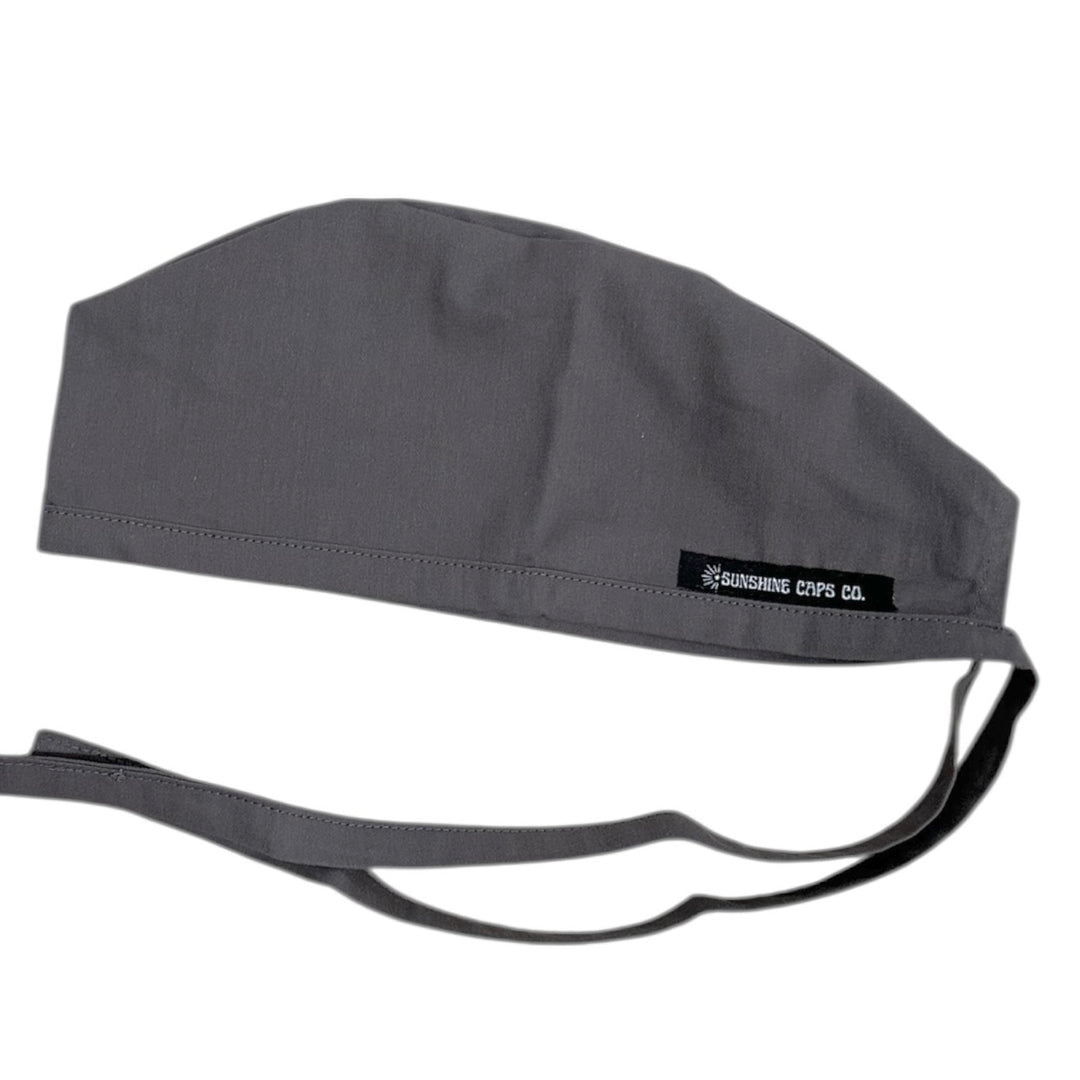 Steel Gray Solid- Classic/Men's Scrub Cap