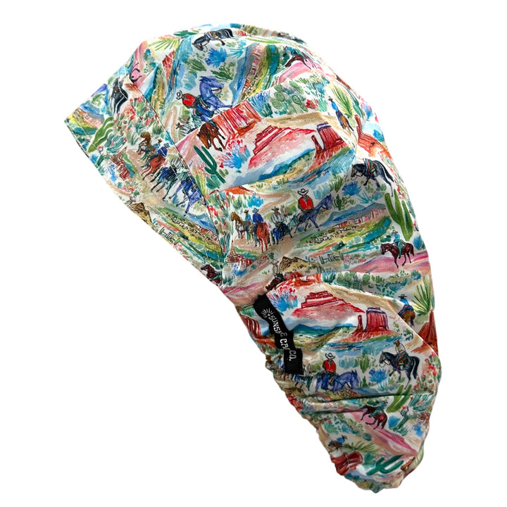 Western Watercolor- Bouffant Scrub Cap