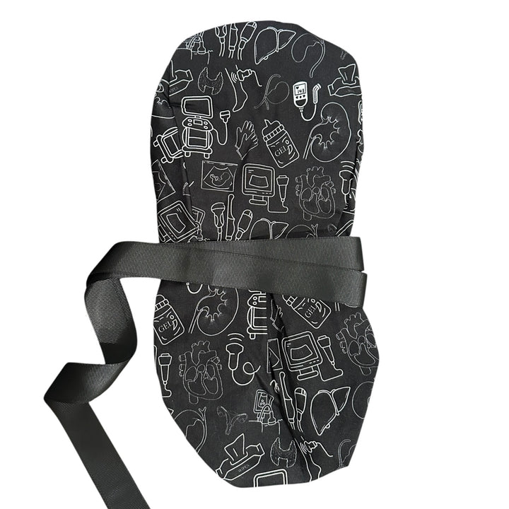 Ultrasound Doodles- Ponytail Scrub Cap