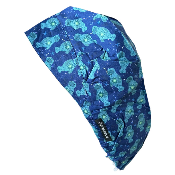 Manatee Tides- Bouffant Scrub Cap