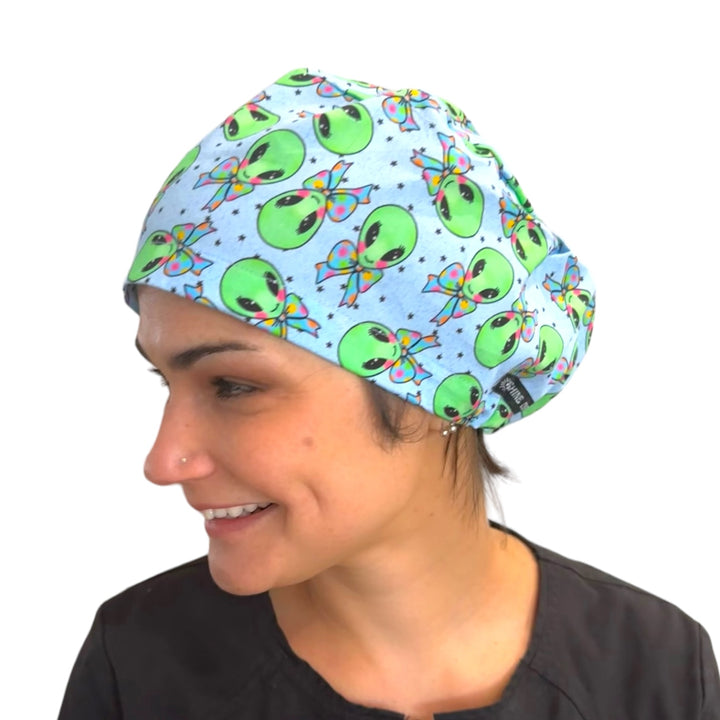 Alien Euro Scrub Cap for Women, by Sunshine Caps Co