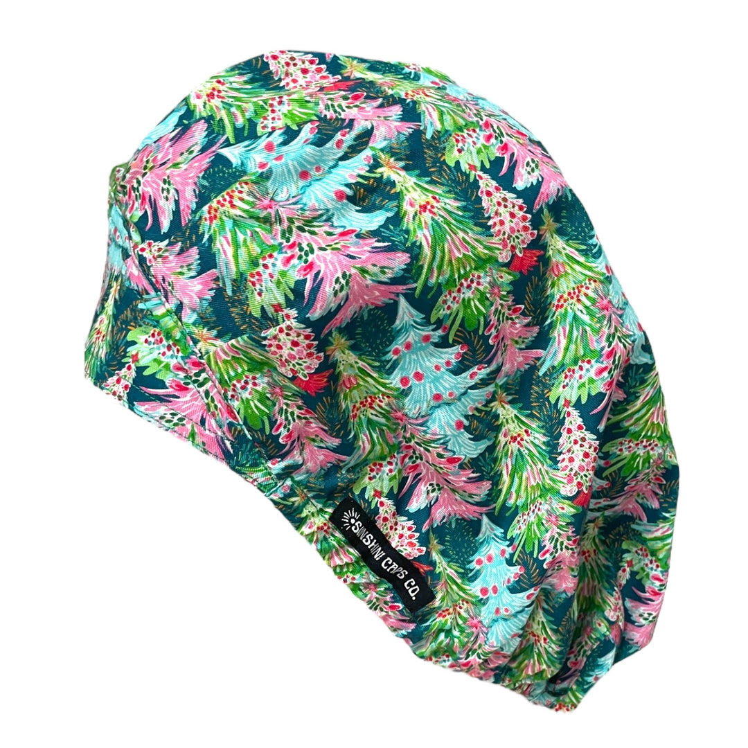 Merry Trees- Bouffant Scrub Cap
