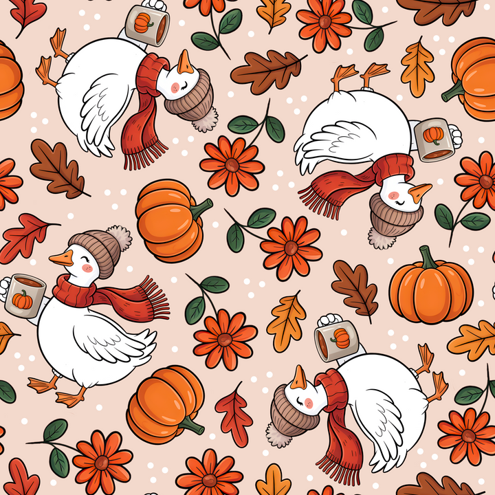 Autumn Goose- Euro Scrub Cap