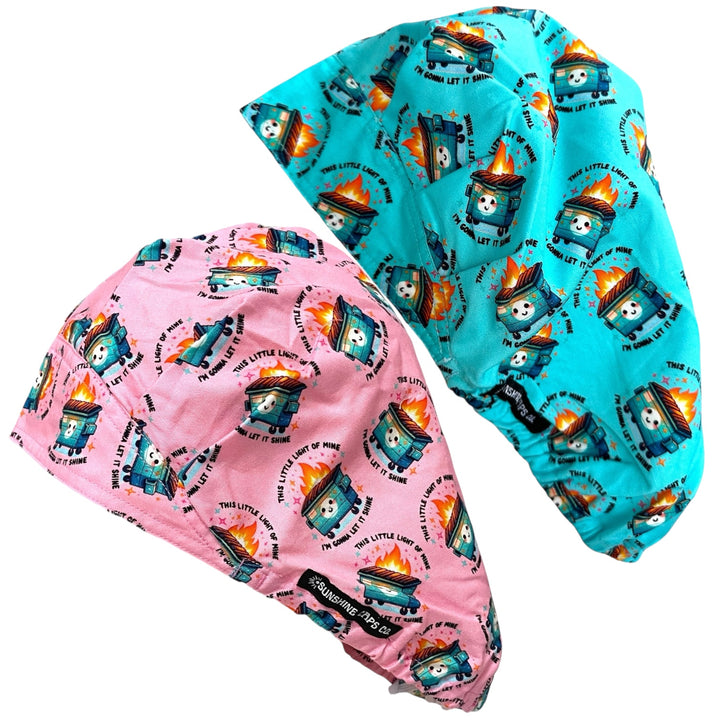 Dumpster Fire- Bouffant Scrub Cap