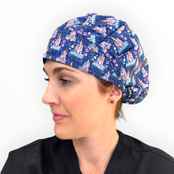 Enchanted Castle- Bouffant Scrub Cap