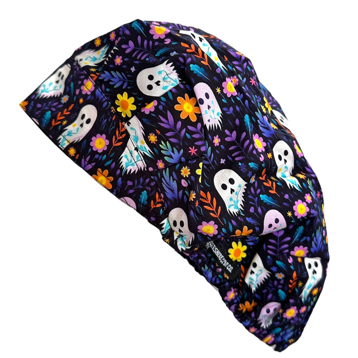 Ghost Floral- Bouffant Scrub Cap