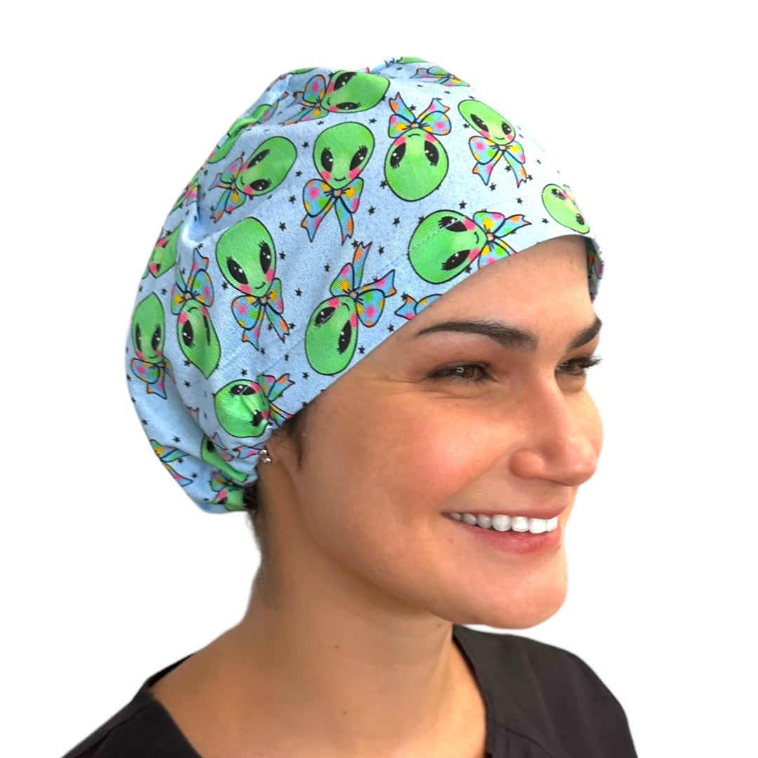 Alien Euro Scrub Cap for Women, by Sunshine Caps Co