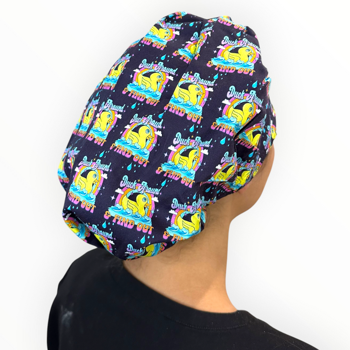 Duck Around & Find Out- Bouffant Scrub Cap