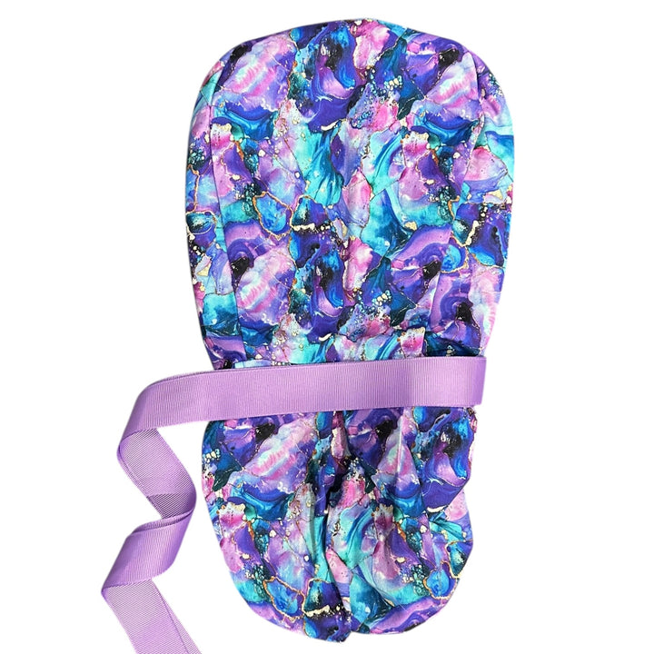 Jewel Tones- Ponytail Scrub Cap