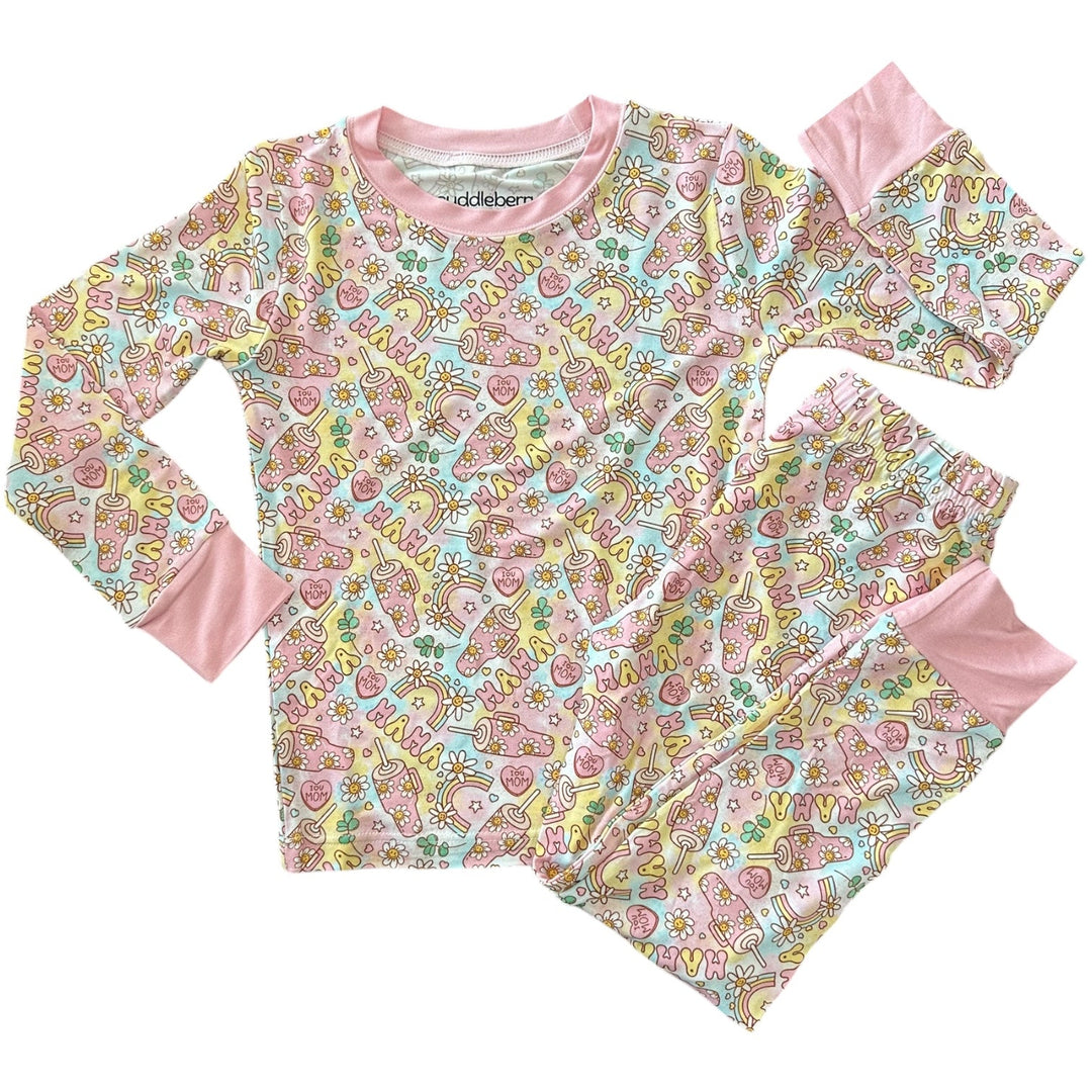 Mama Long Sleeve Two-Piece PJ's