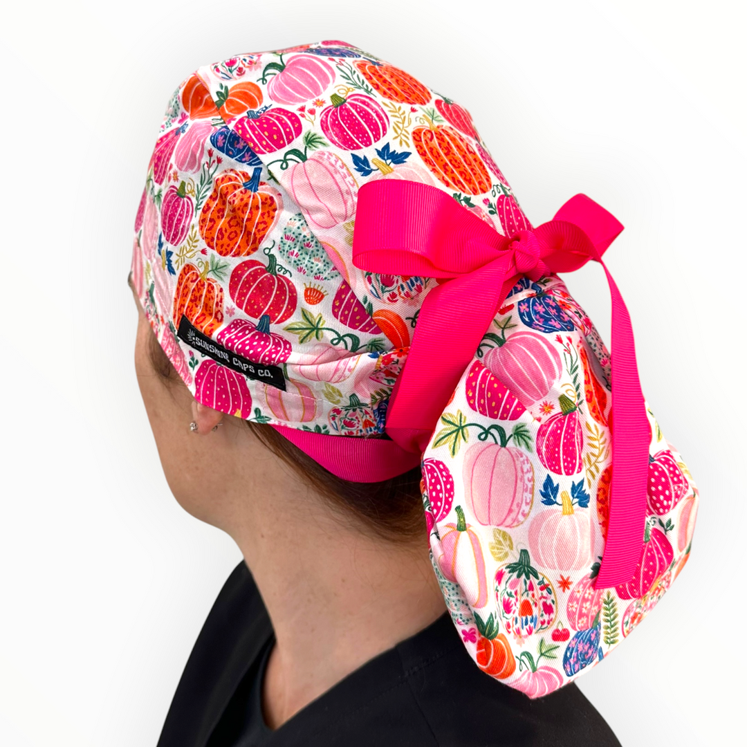 Cutest Pumpkin in the Patch- Ponytail Scrub Cap **PRE-ORDER: Ships by 9/10/26**