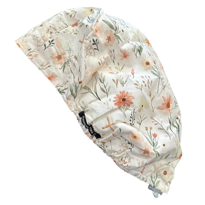 Faithful Floral- Bouffant Scrub Cap