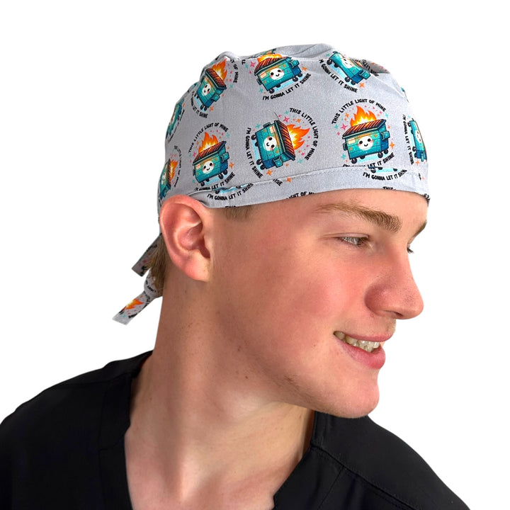 Dumpster Fire- Classic/Men's Scrub Cap