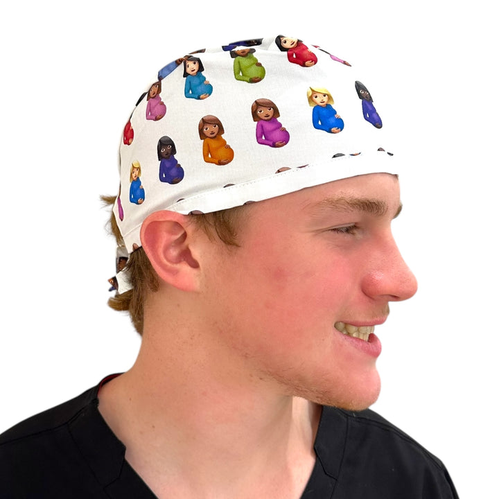 Maternity White Drake-Classic/Men's Scrub Cap