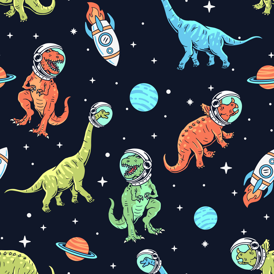 Space Dinosaurs Euro Scrub Cap for Women, by Sunshine Caps Co