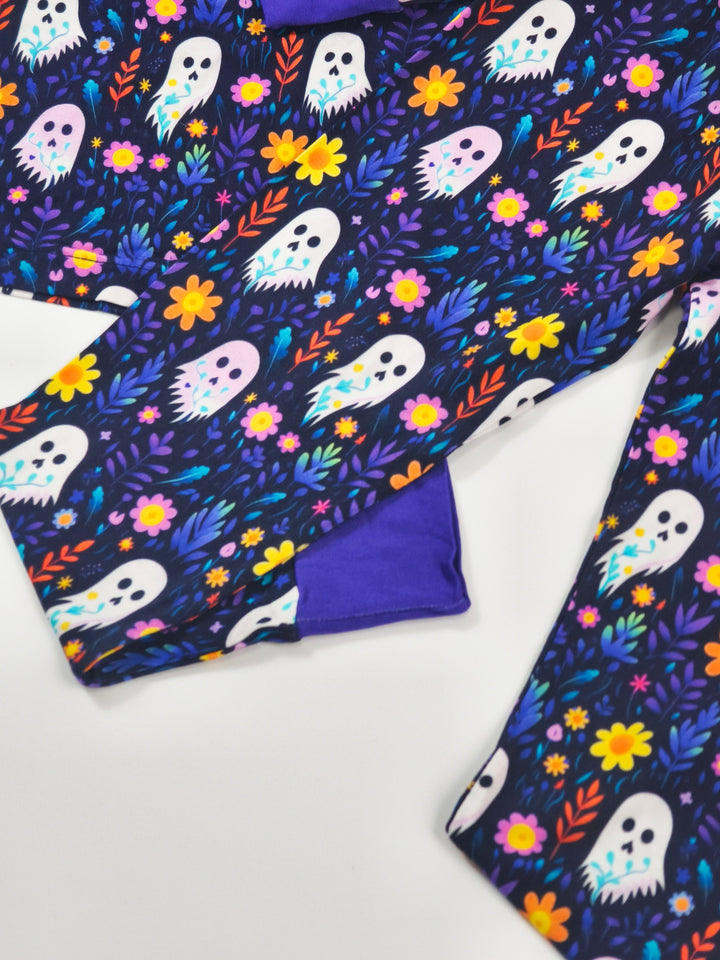 Ghost Floral Long Sleeve Two-Piece PJ's