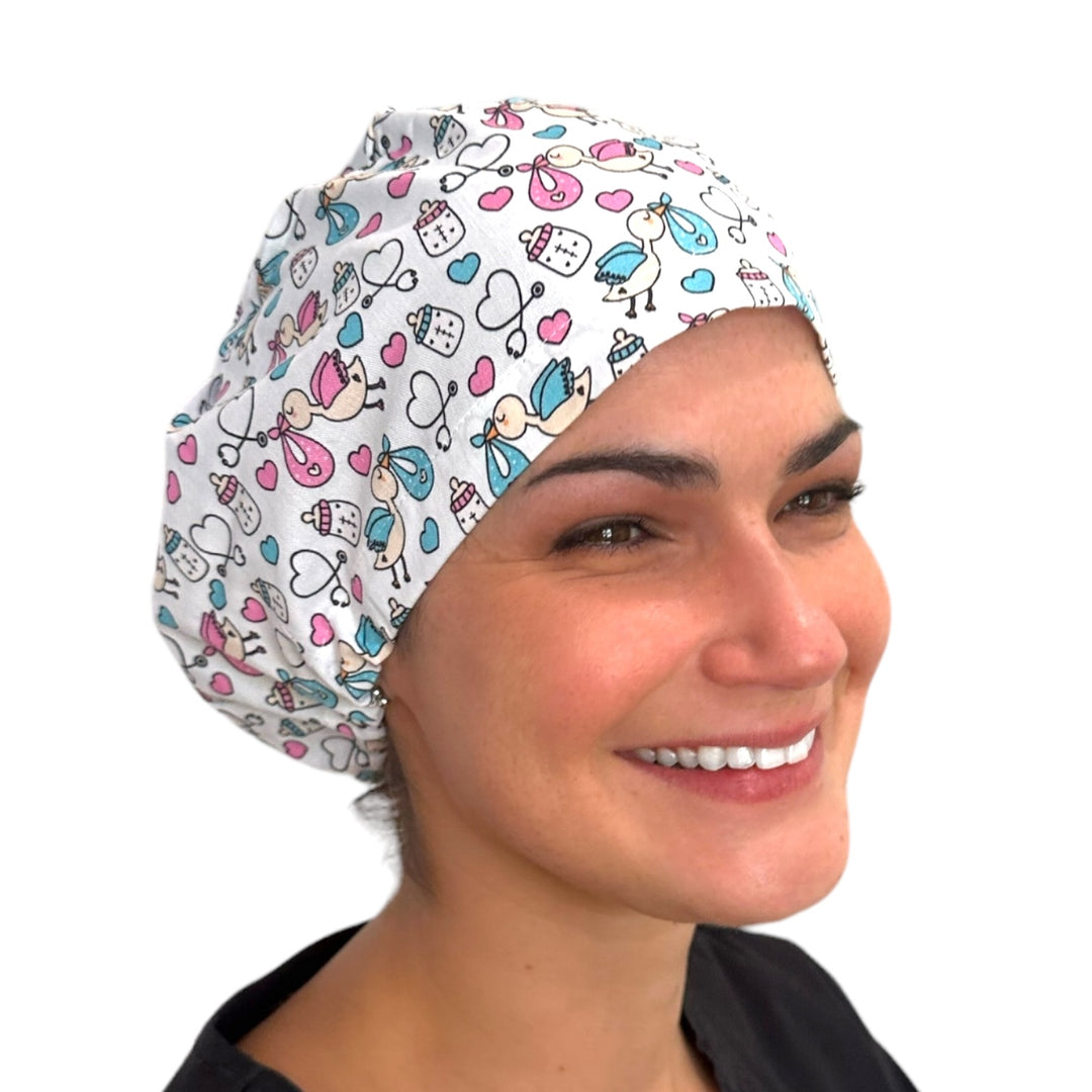 Special Delivery Labor and Delivery Euro Scrub Cap for Women, by Sunshine Caps Co