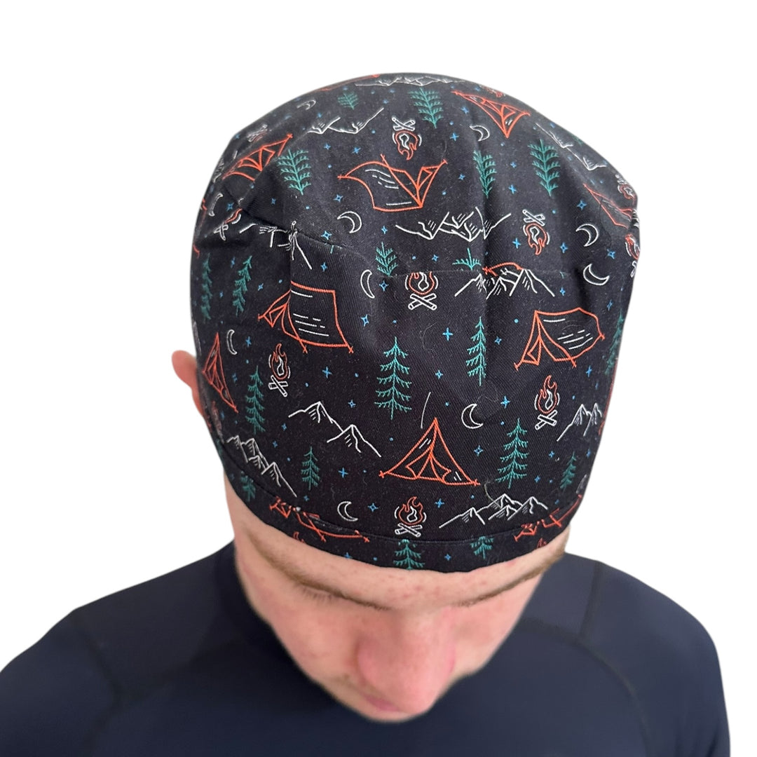 camping Men's Scrub Cap Surgical Hat, by Sunshine Caps Co