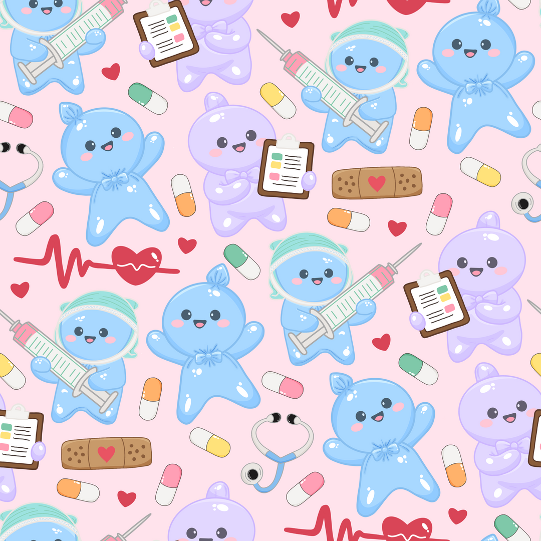 Boo Boo Glove Buddies- Ponytail Scrub Cap