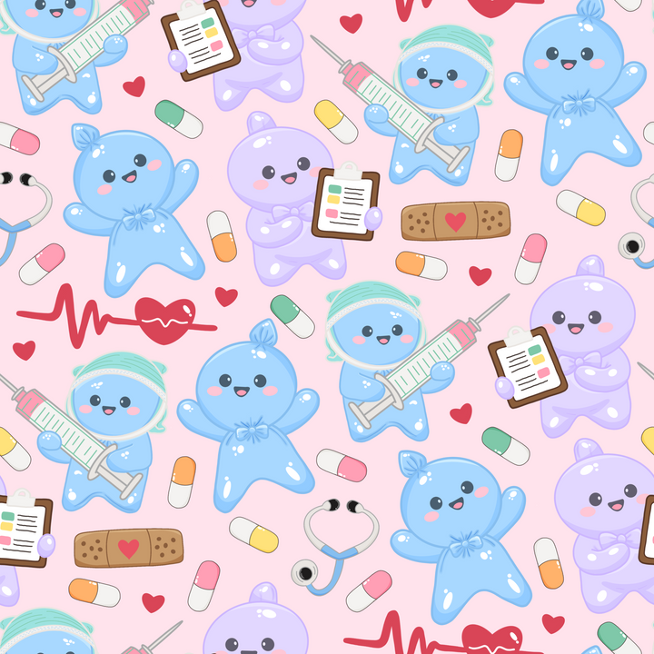 Boo Boo Glove Buddies- Ponytail Scrub Cap