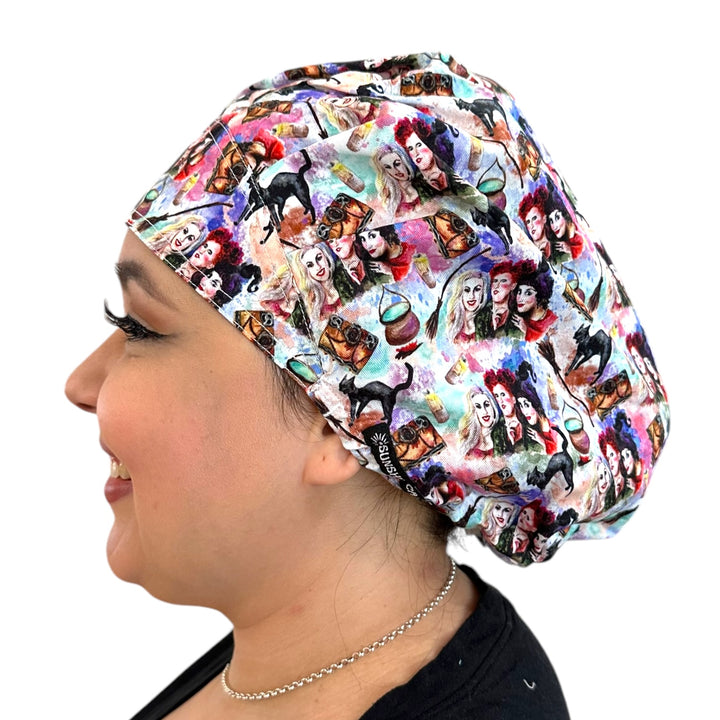Witch Watercolor- Bouffant Scrub Cap
