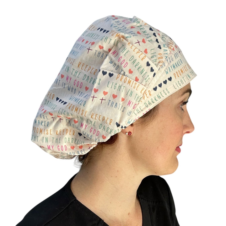 My God- Bouffant Scrub Cap