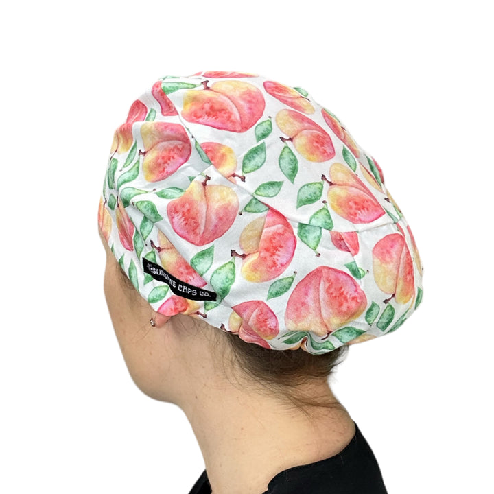 Peach Euro Scrub Cap for Women, by Sunshine Caps Co