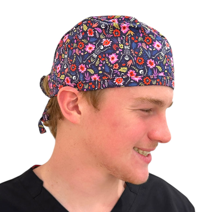 Skeletons in Bloom- Classic/Men's Scrub Cap