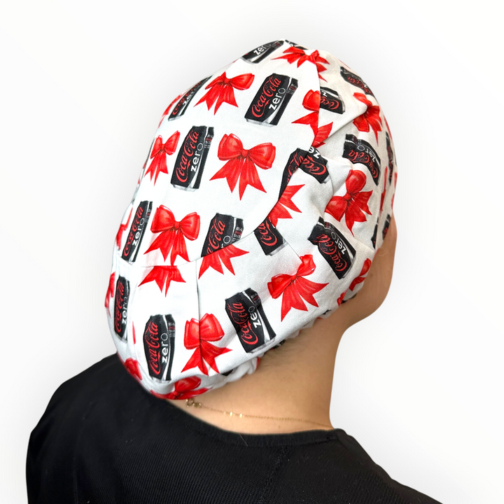 Coke Zero & Bows- Euro Scrub Cap