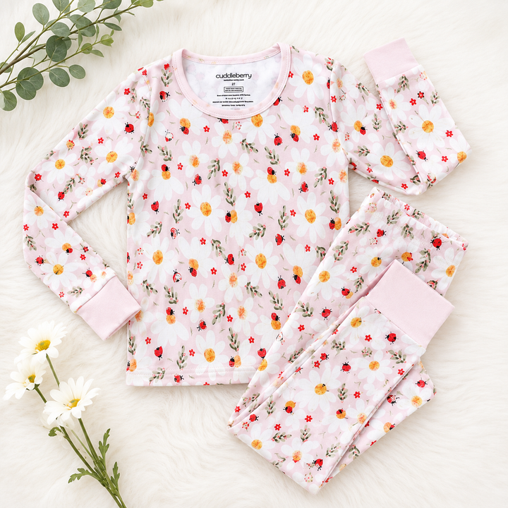 Ladybug & Daisy Long Sleeve Two-Piece PJ's