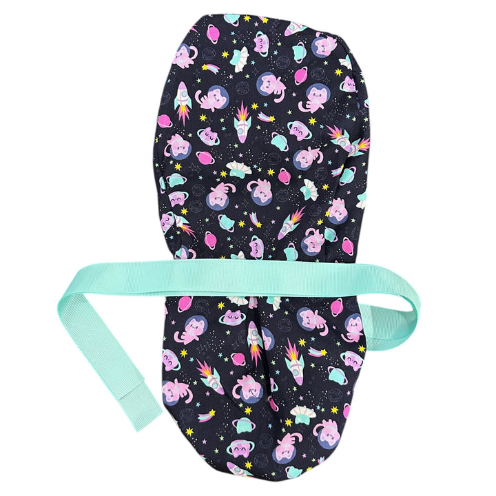 Astro Cats Ponytail Scrub Cap for Women, By Sunshine Caps Co.