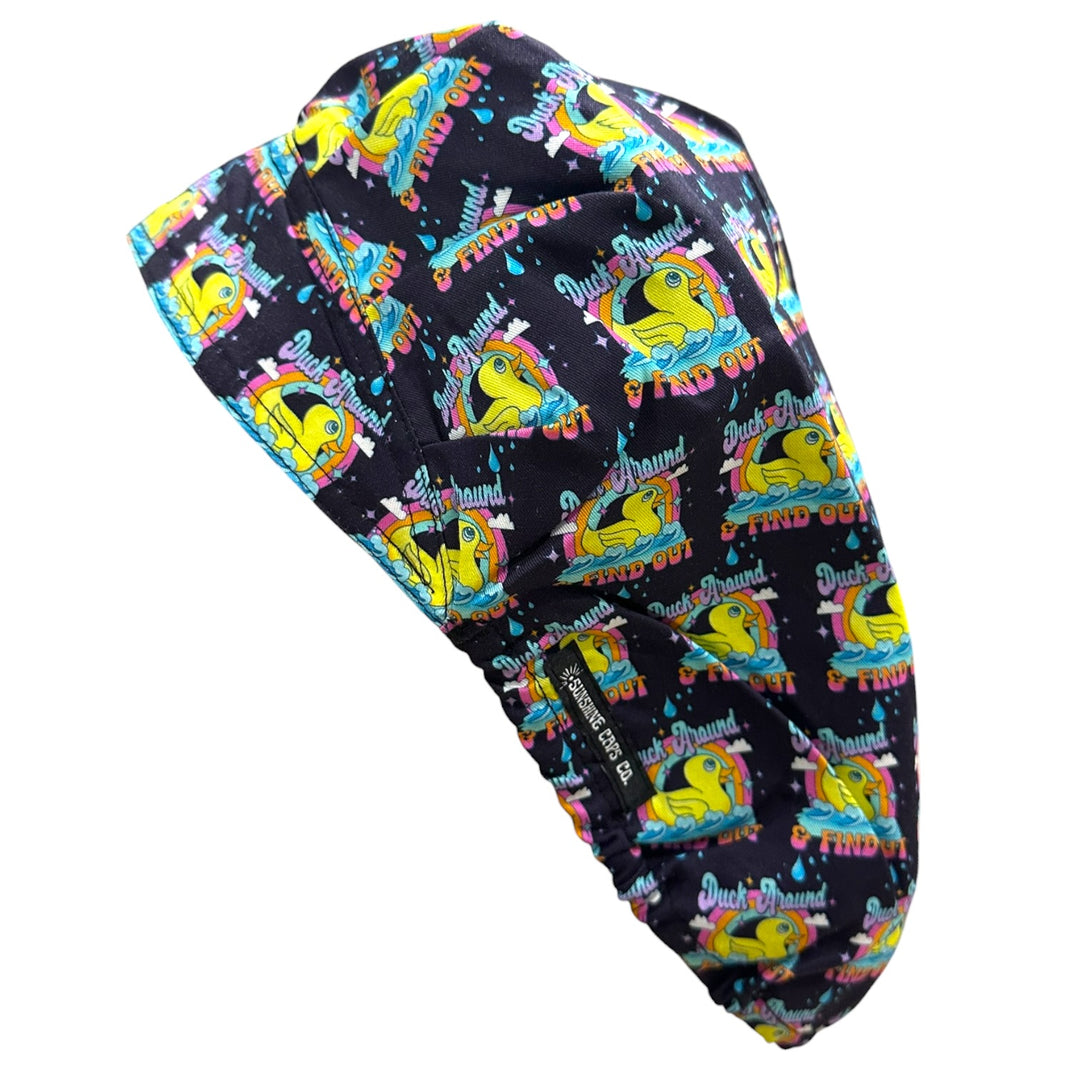 Duck Around & Find Out- Bouffant Scrub Cap