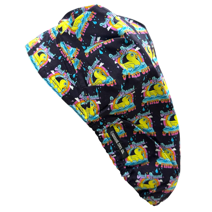 Duck Around & Find Out- Bouffant Scrub Cap
