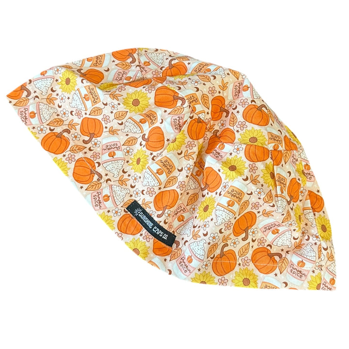 Pumpkin Spice- Euro Scrub Cap
