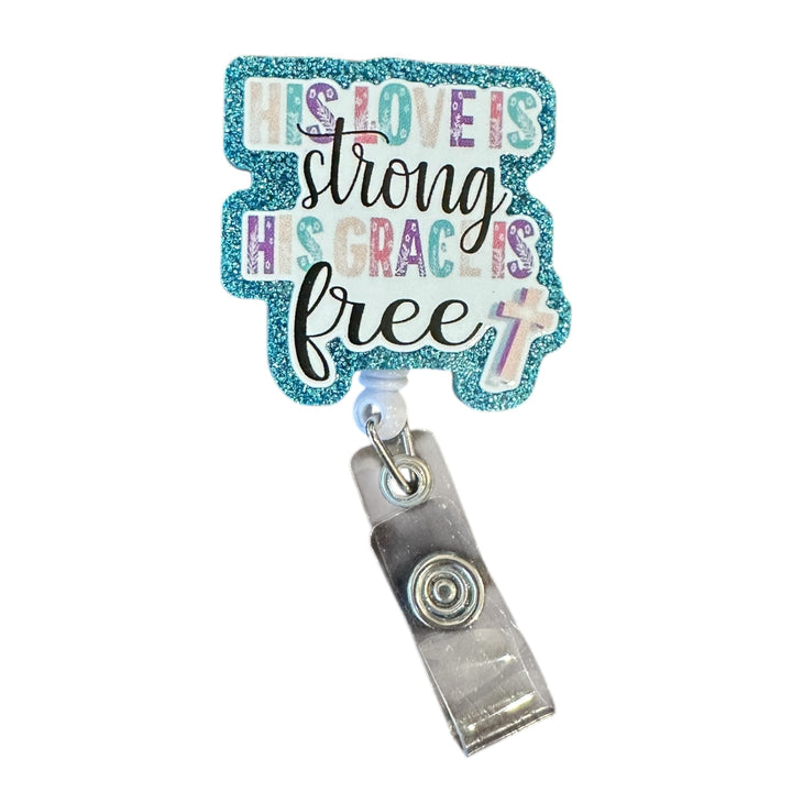 gods grace Retractable Badge Reel for ID badge for nurses and healthcare professionals