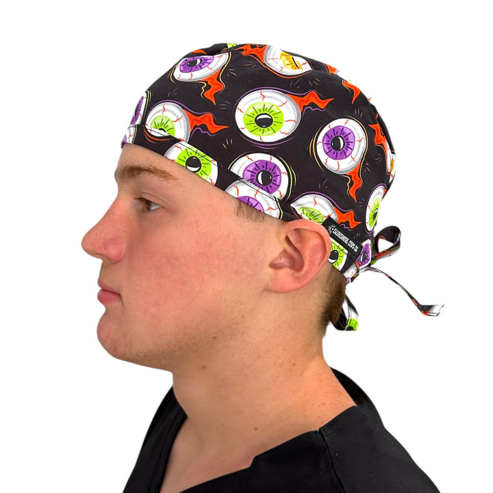 Spooky Eyes- Classic/Men's Scrub Cap