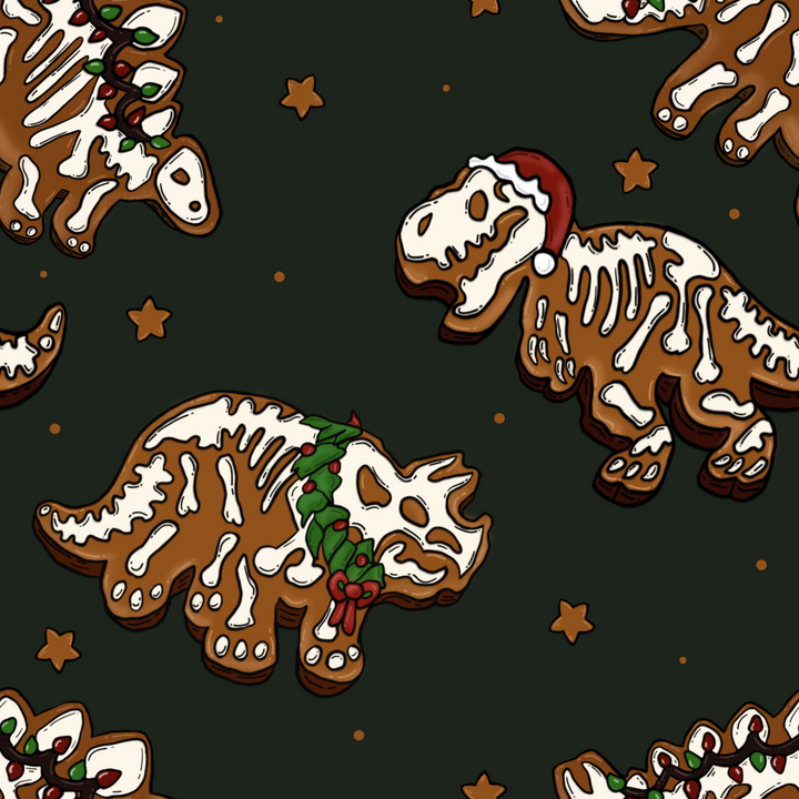 Gingerbread Dinos- Classic/Men's Scrub Cap