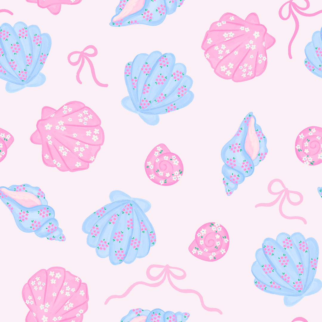 Seashell Sweetheart- Bouffant Scrub Cap