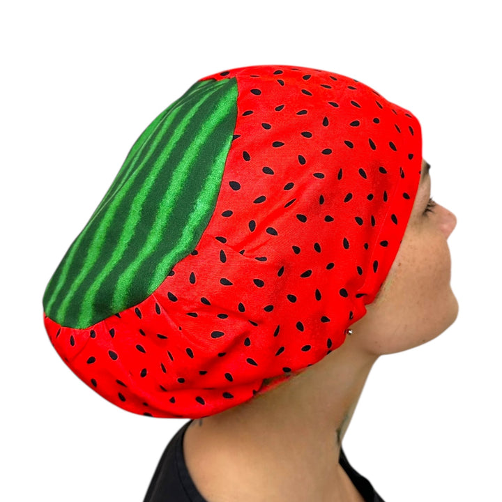 Watermelon Euro Scrub Cap for Women, by Sunshine Caps Co