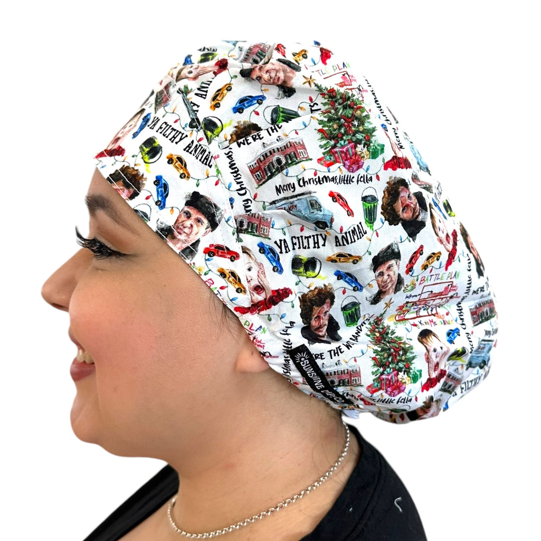 Alone on Christmas- Bouffant Scrub Cap